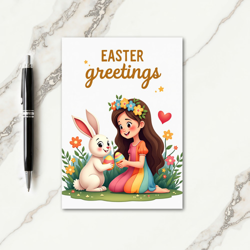 Spring Friends Egg Exchange Card