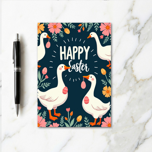 Spring Garden Fowl Celebration Card