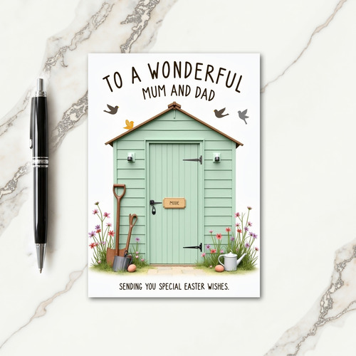 Spring Garden Greetings Card