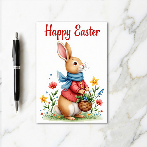 Spring Hare Greeting Card