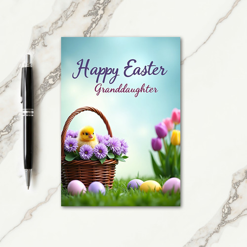 Spring Hatchling Floral Pattern Card