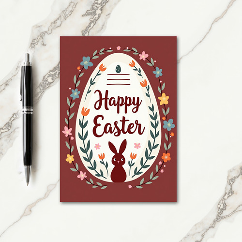Spring Holiday Egg Scene Card