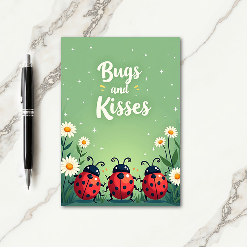 Spring Insect Art Birthday Card