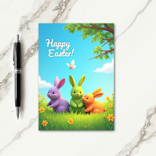 Spring Joy Glitter Texture Card