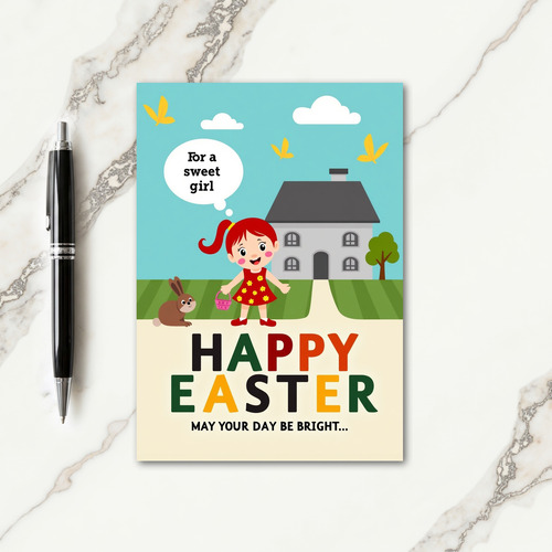 Spring Joy Illustration Card