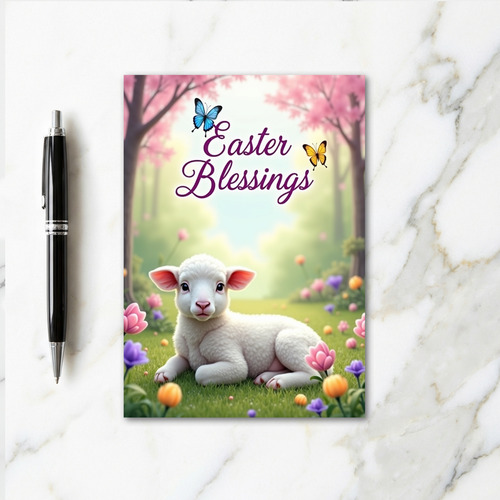 Spring Lamb Greeting Card