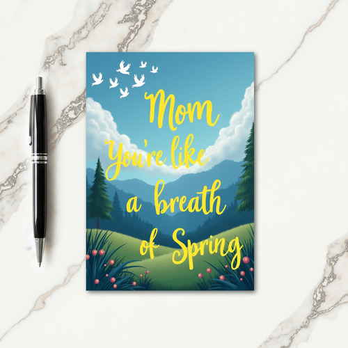 Spring Mom Love Art Card