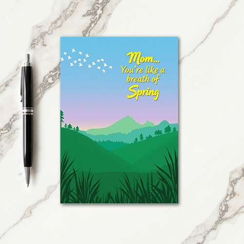 Spring Mom Sentiment Card
