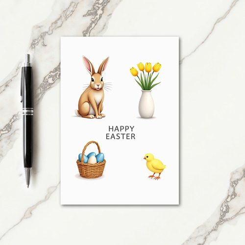 Spring Motif Easter Card