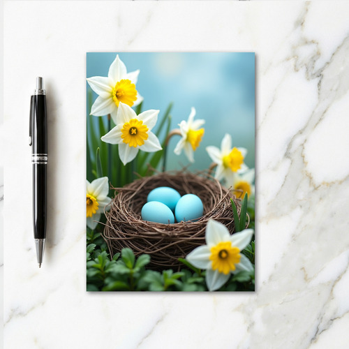 Spring Nest And Eggs Greeting Card