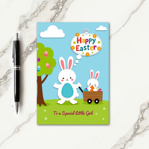 Spring Ovoids Fun Scene Card