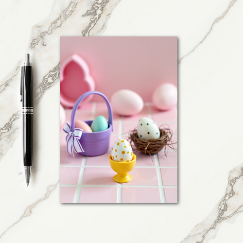 Spring Pastel Festive Egg Card