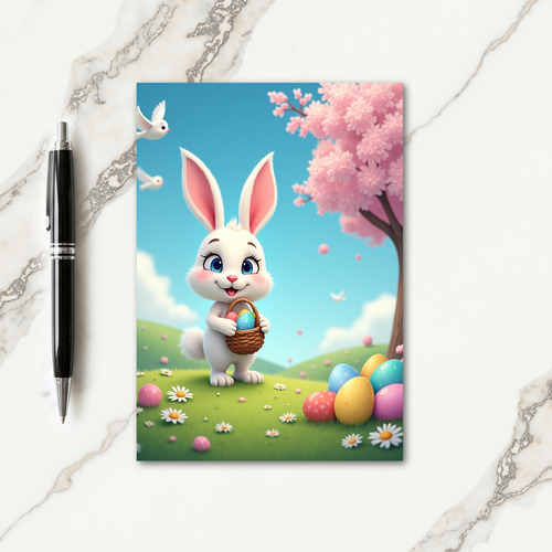 Spring Plush Friend Egg Hunt Card