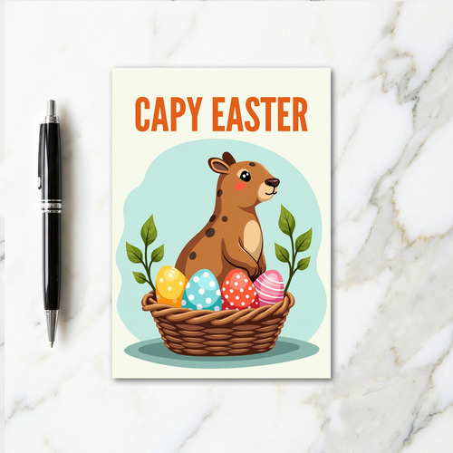 Spring Rodent Festive Eggs Card