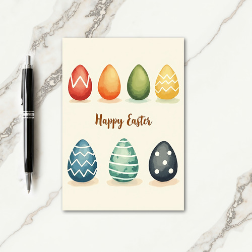 Spring Shapes Greeting Card