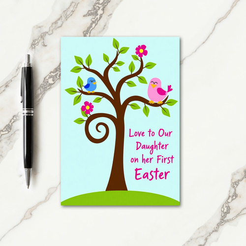 Spring Tree Daughter Easter Card