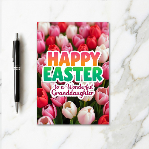 Spring Tulip Joyful Message Card