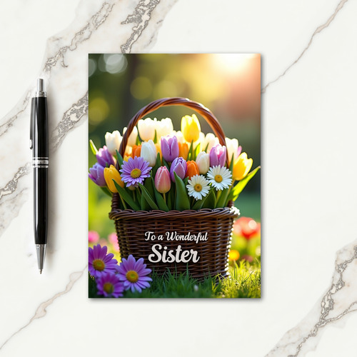 Spring Tulip Mothers Day Card