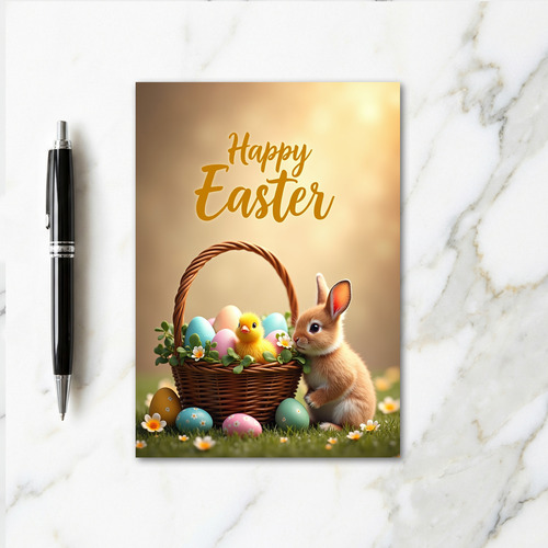 Springtime Basket Friend Card