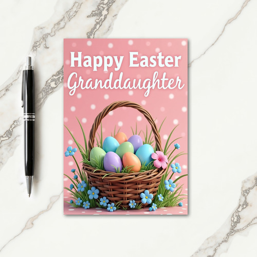 Springtime Basket Greeting Card