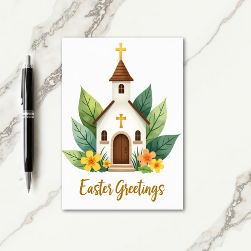 Springtime Building Card