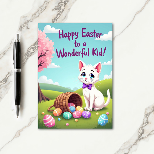 Springtime Feline Celebration Card