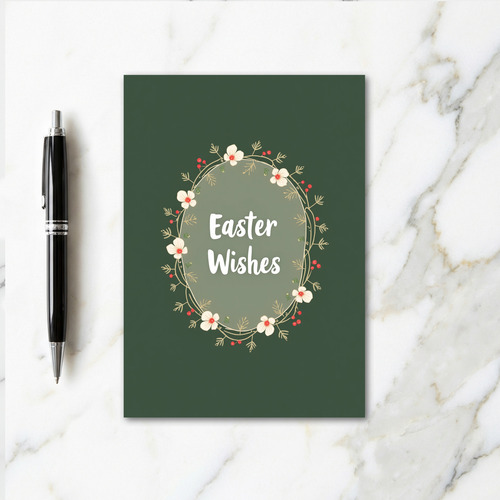 Springtime Floral Wishes Card