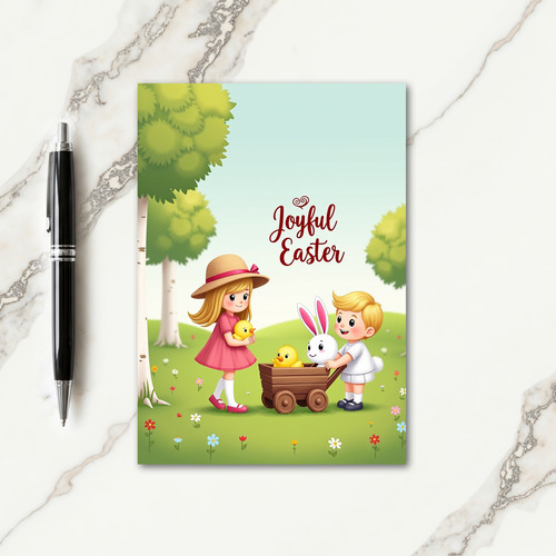 Springtime Friends Easter Card