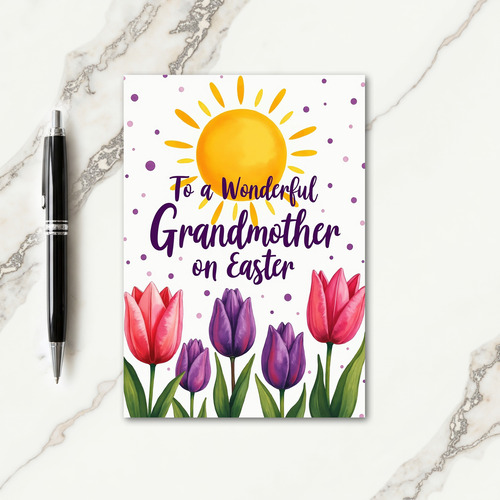 Springtime Greetings Flower Card