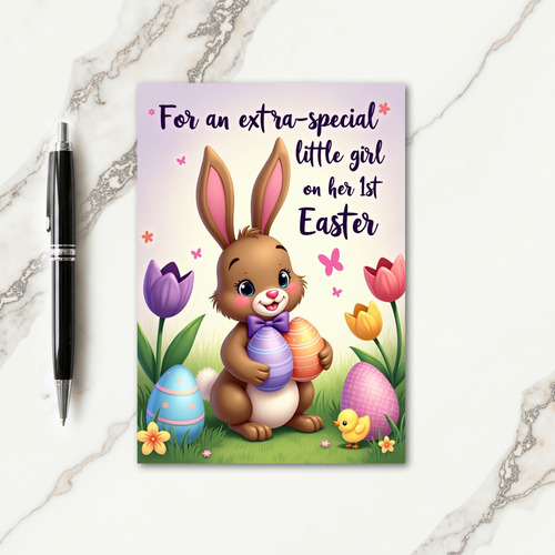 Springtime Hare Celebration Card