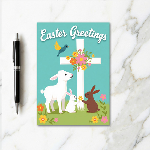 Springtime Joy Animal Friends Card