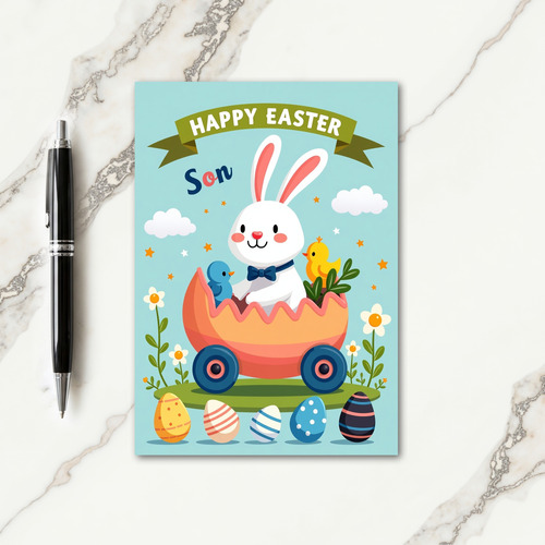 Springtime Joy Bunny Card