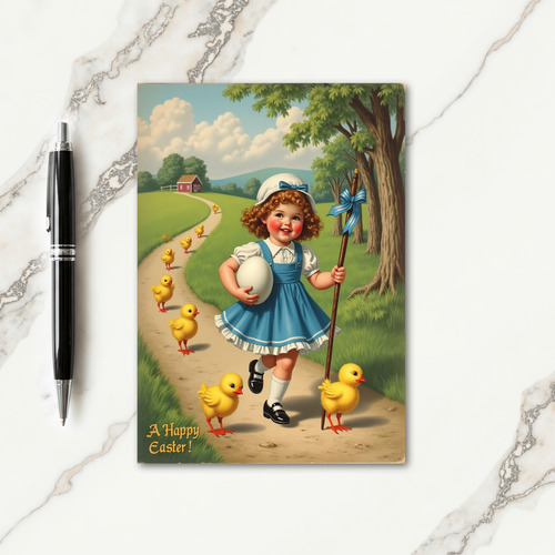 Springtime Joy Child Art Card