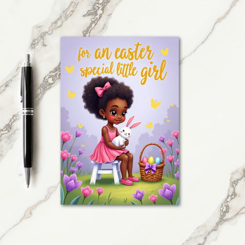 Springtime Joy Girl And Friend Card
