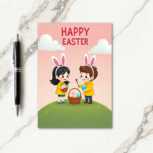 Springtime Joy Kids Art Card