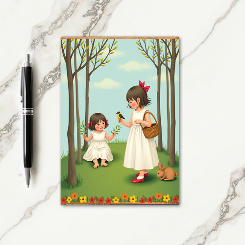 Springtime Joy Kids Nature Card
