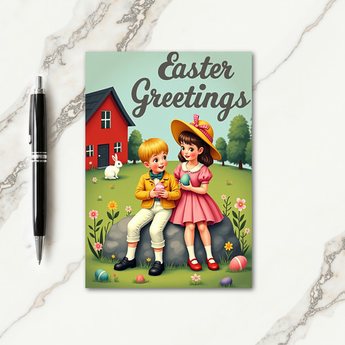 Springtime Joy Scene Card
