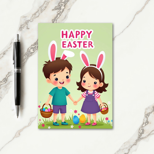 Springtime Kids Celebration Card