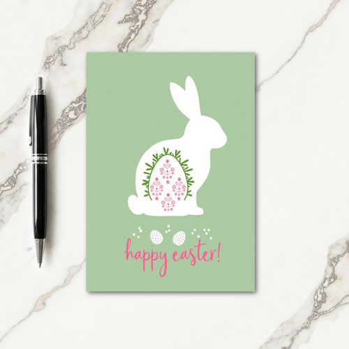 Springtime Lagomorph Floral Card
