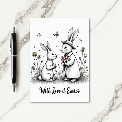 Springtime Love Story Card
