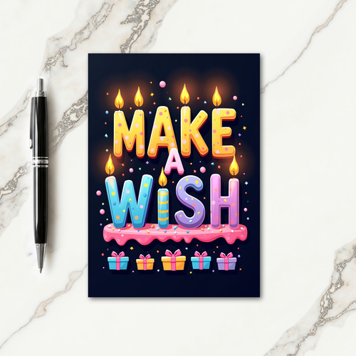 Sprinkle Wish Birthday Card