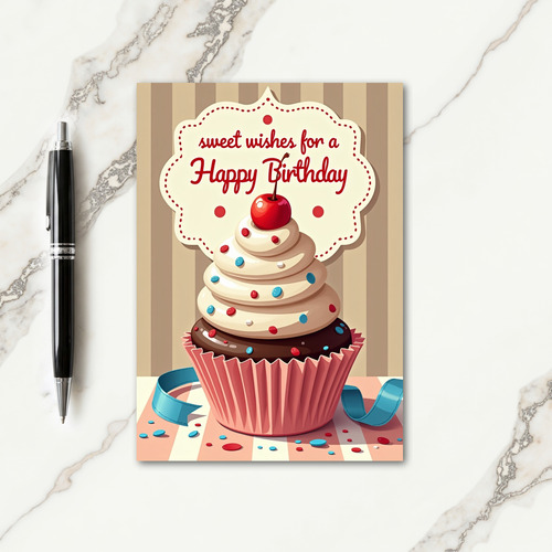 Sprinkled Birthday Art Card