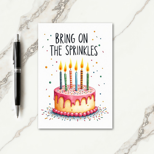 Sprinkled Birthday Card