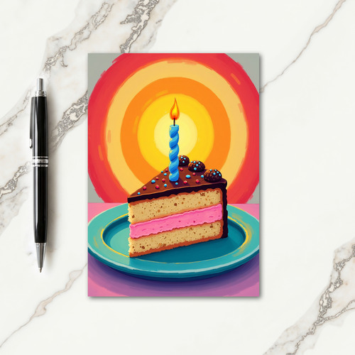 Sprinkled Cake Birthday Card