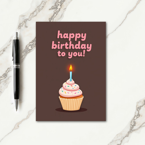 Sprinkled Candle Birthday Card