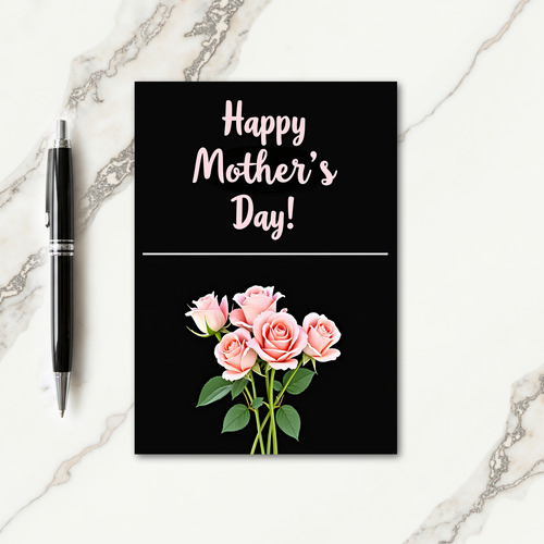 Square Floral Mothers Day Card