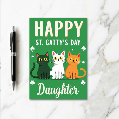 St Cattys Day Daughter Card