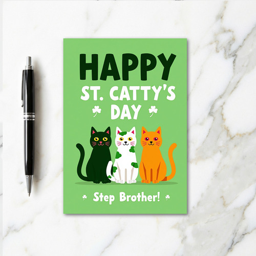 St Cattys Day Step Brother Card