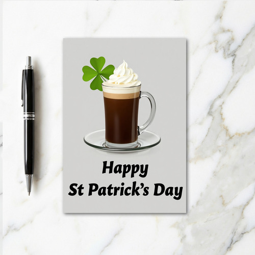 St Patricks Day Beverage Card