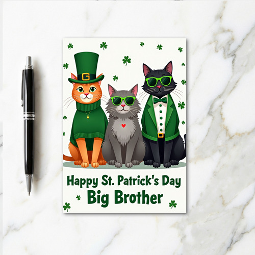 St Patricks Day Big Brother Card